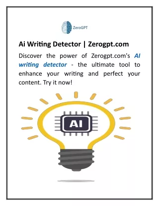 ai writing detector zerogpt com