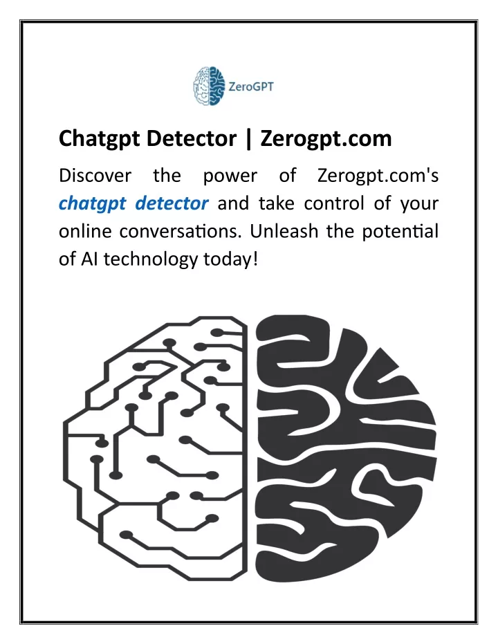 chatgpt detector zerogpt com