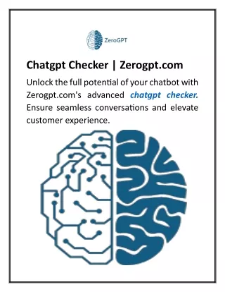 Chatgpt Checker  Zerogpt.com