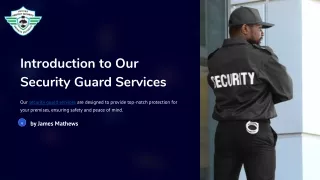 The Essential Role of Security Guard Services in Today's Society