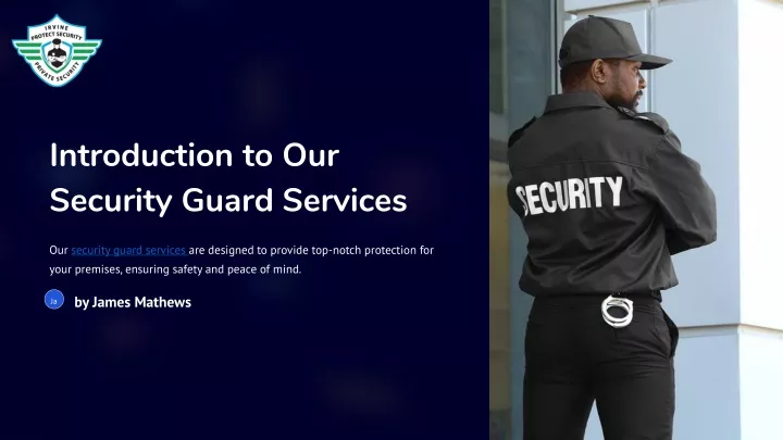 introduction to our security guard services