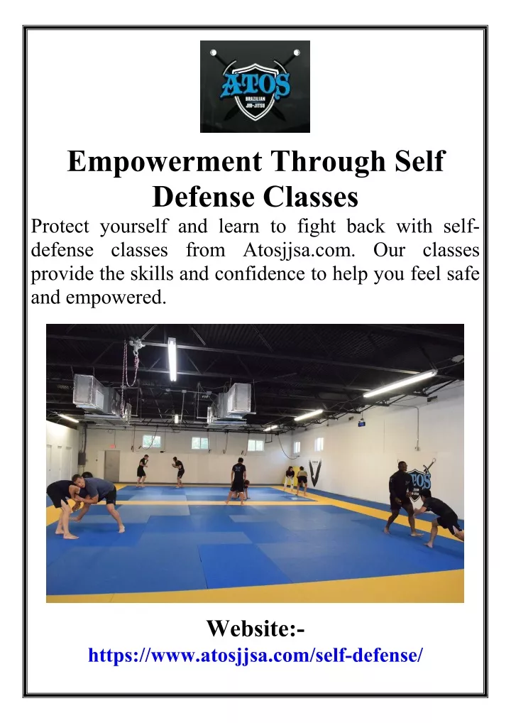 empowerment through self defense classes protect