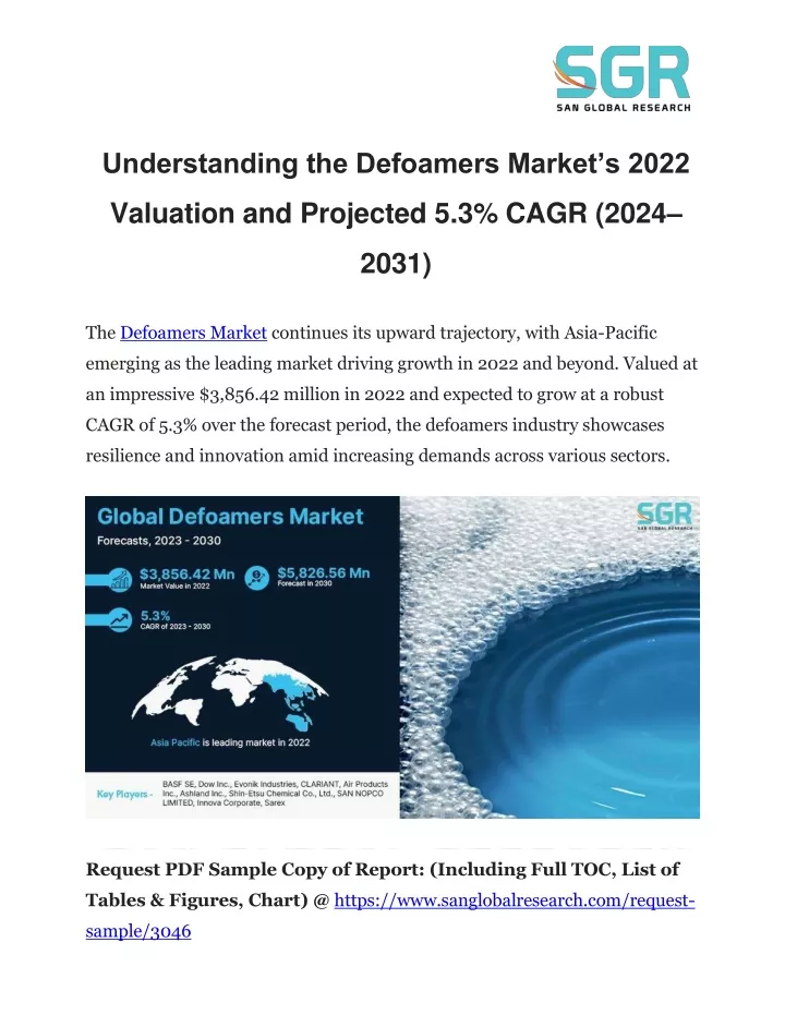 understanding the defoamers market s 2022