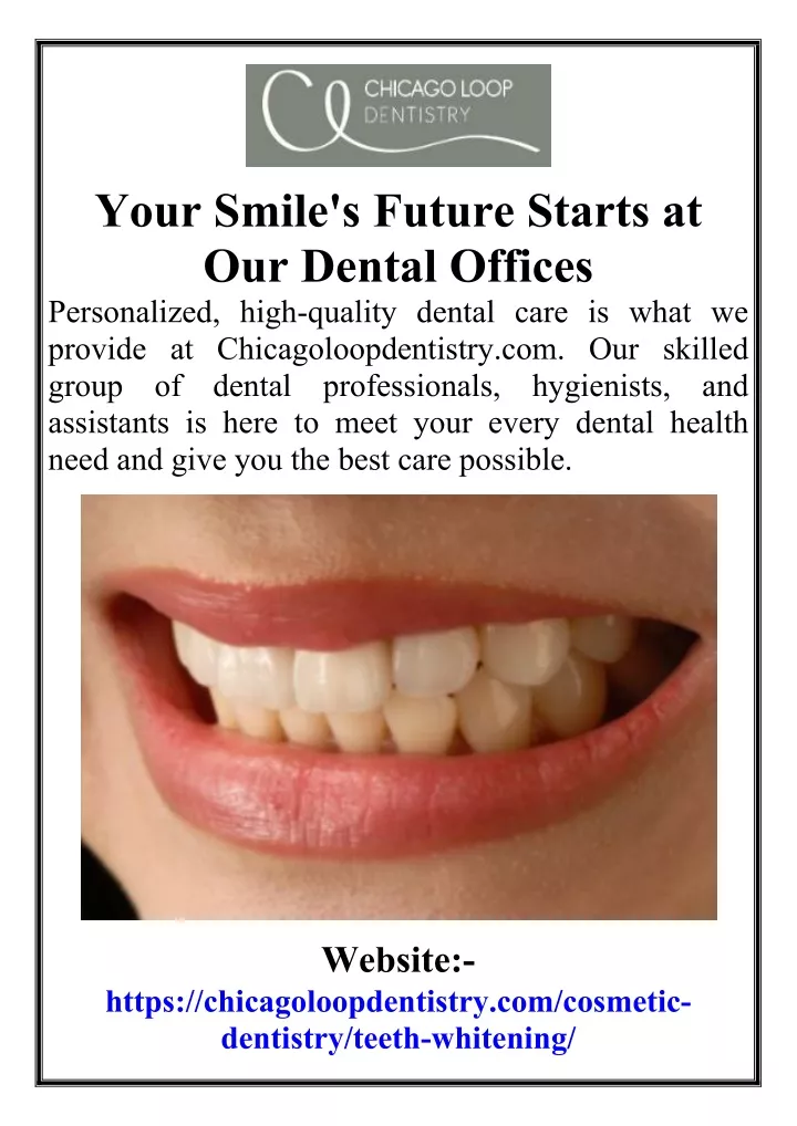 your smile s future starts at our dental offices