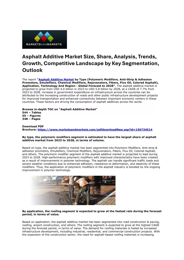 asphalt additive market size share analysis