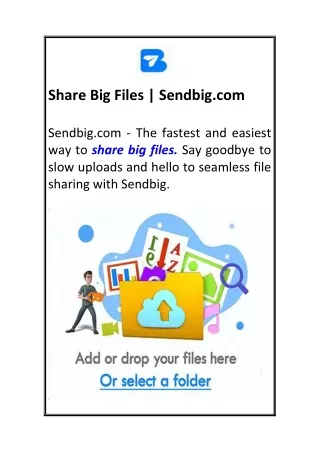 Share Big Files  Sendbig.com
