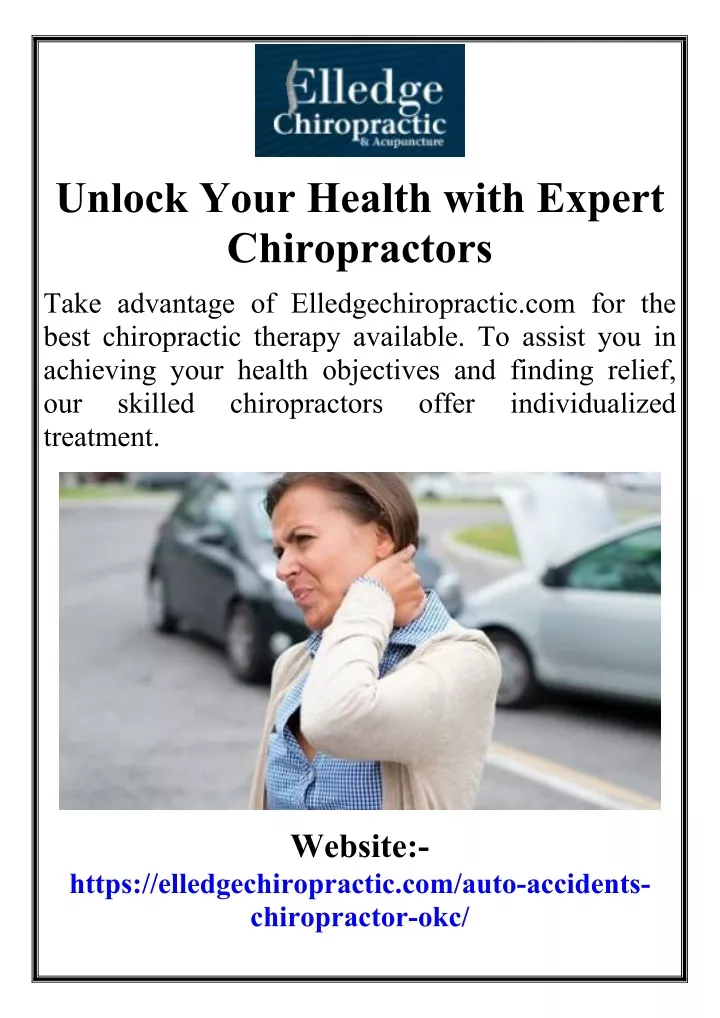 unlock your health with expert chiropractors