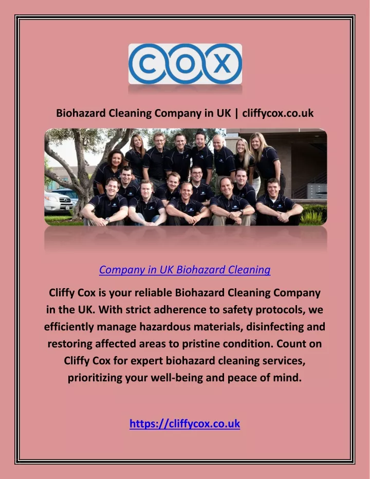 biohazard cleaning company in uk cliffycox co uk