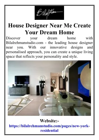 House Designer Near Me Create Your Dream Home