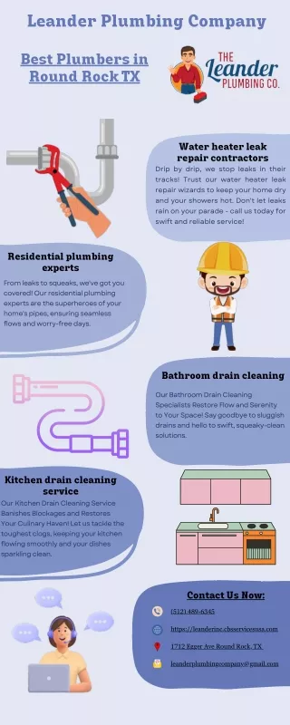 Leander Plumbing Company Infographic pdf