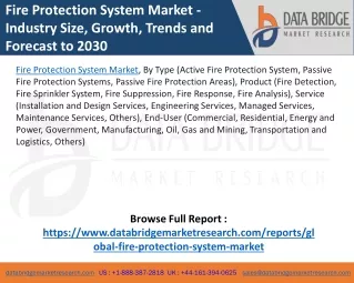 fire protection system market industry size