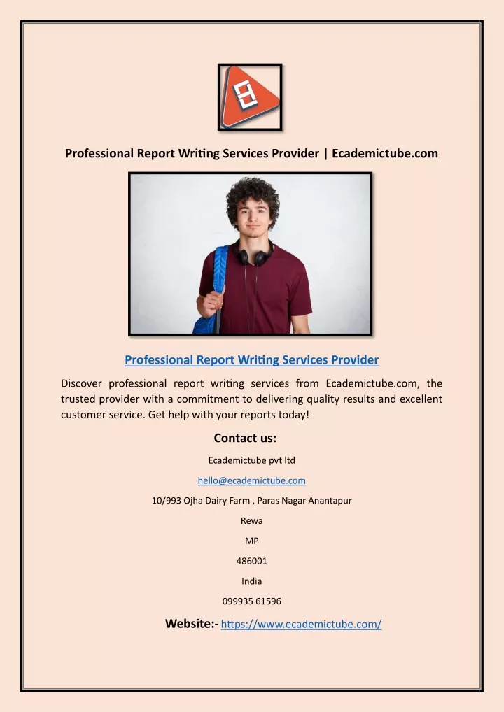 professional report writing services provider