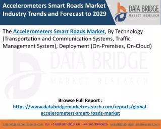 accelerometers smart roads market industry trends