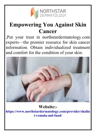 Empowering You Against Skin Cancer
