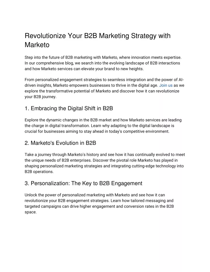 revolutionize your b2b marketing strategy with