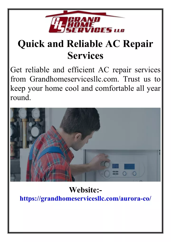 quick and reliable ac repair services