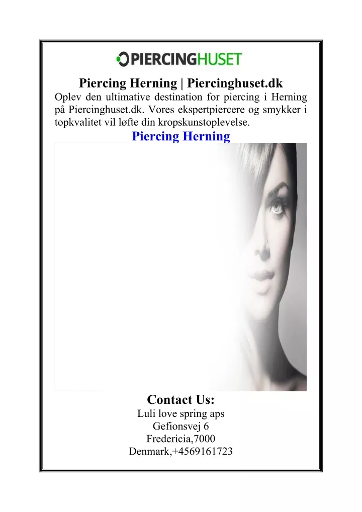 piercing herning piercinghuset dk oplev