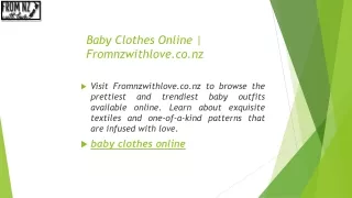 Baby Clothes Online | Fromnzwithlove.co.nz