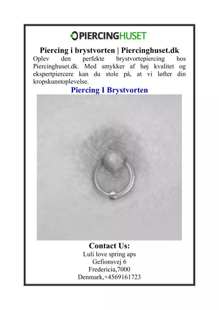 piercing i brystvorten piercinghuset dk oplev