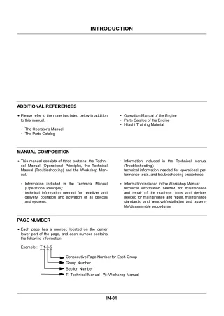 HITACHI EX3600-5 EXCAVATOR Service Repair Manual