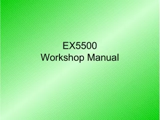HITACHI EX5500 EXCAVATOR Service Repair Manual