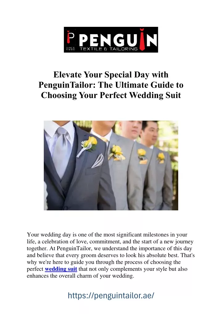 elevate your special day with penguintailor