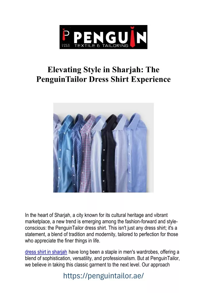 elevating style in sharjah the penguintailor