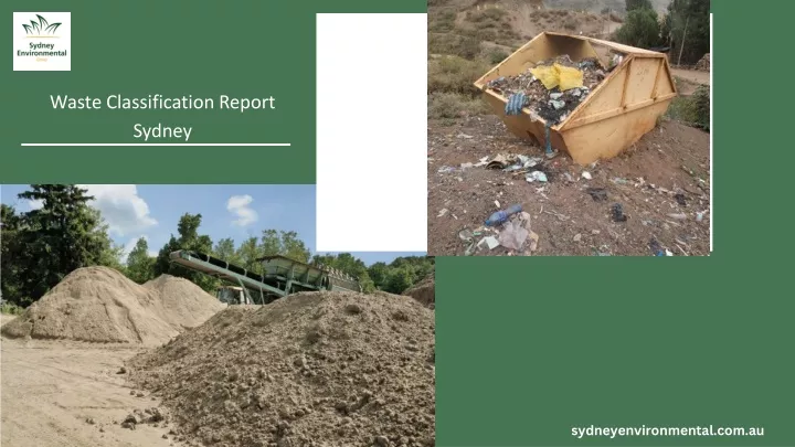 waste classification report sydney