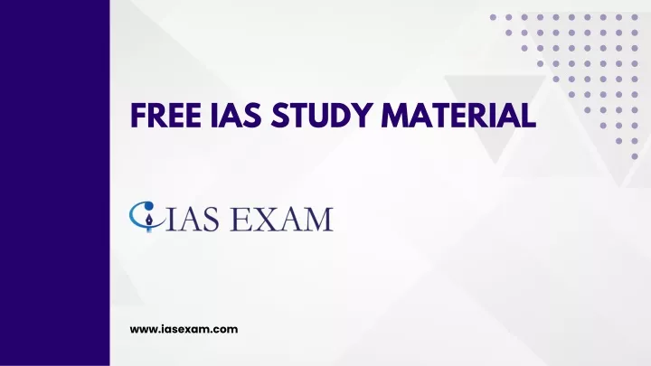 free ias study material