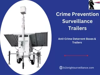 Crime Prevention Surveillance Trailers