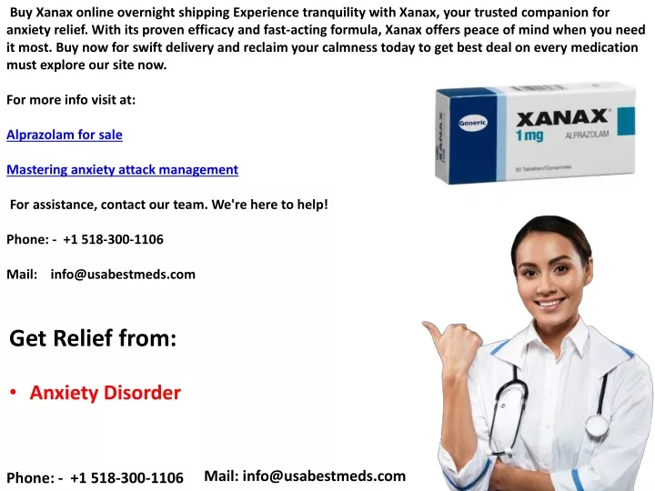 buy xanax online overnight shipping experience