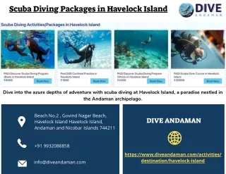 Top Scuba Diving Packages in Havelock Island