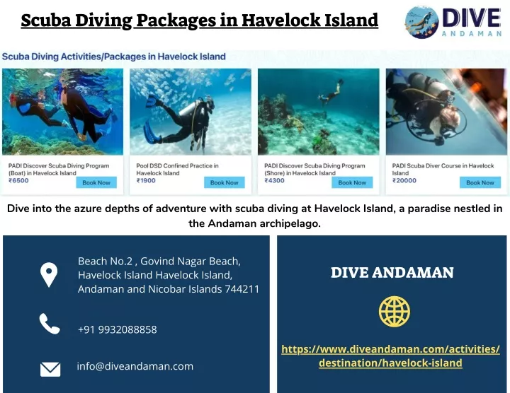 scuba diving packages in havelock island