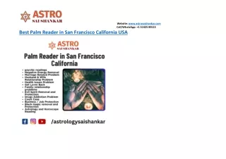 Best Palm Reader in San Francisco California USA