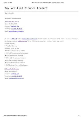 Buy Verified Binance Accounts