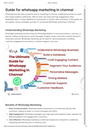 Guide for whatsapp marketing in chennai