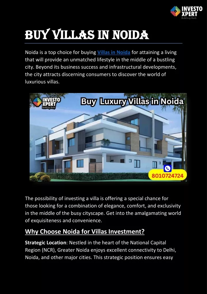 buy buy villas in villas in noida