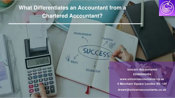 what differentiates an accountant from a chartered accountant