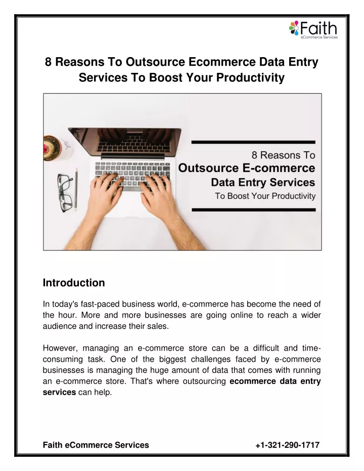 8 reasons to outsource ecommerce data entry