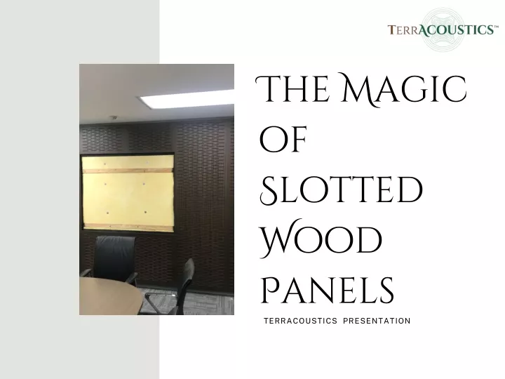 the magic of slotted wood panels terracoustics