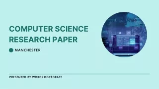 The Significance of Computer Science Research Paper in Academic Landscape of Manchester