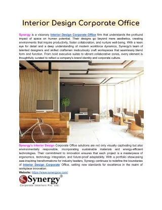Interior Design Corporate Office