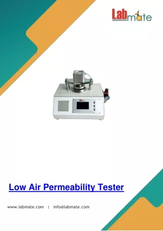 Low-Air-Permeability-Tester
