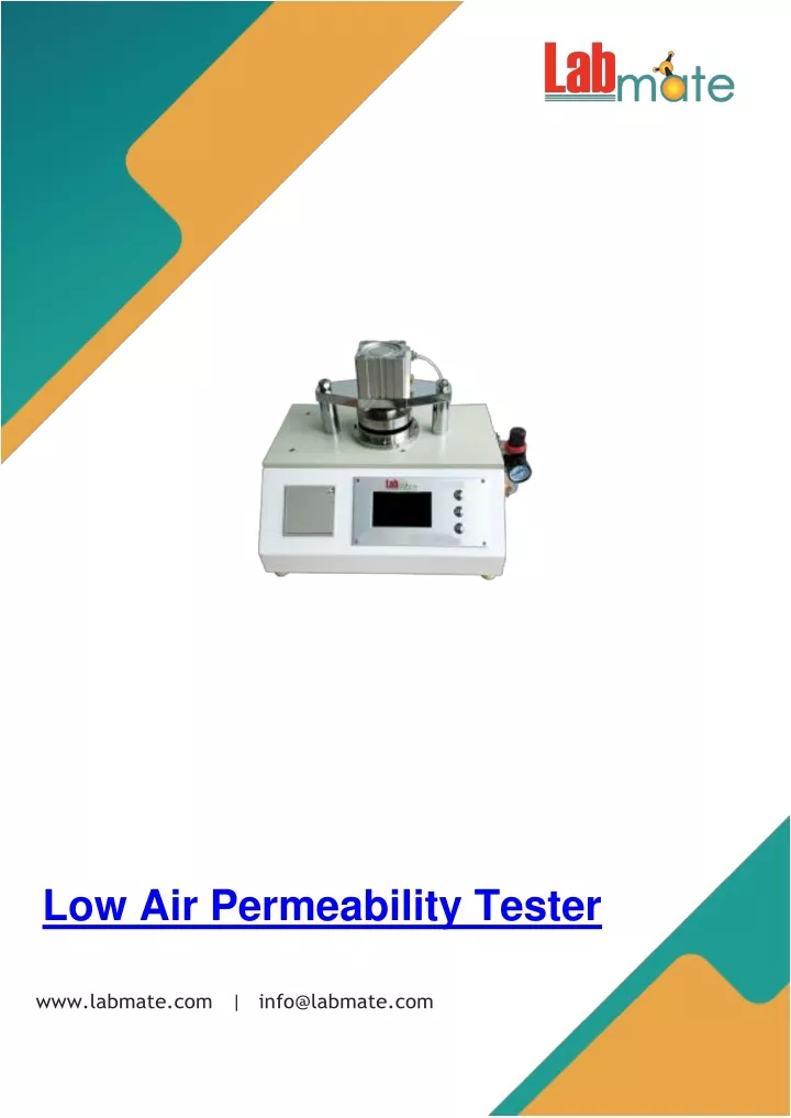 low air permeability tester