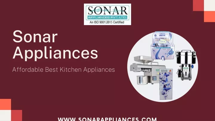 sonar appliances