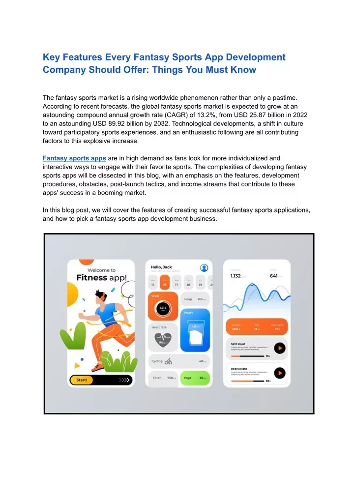 key features every fantasy sports app development
