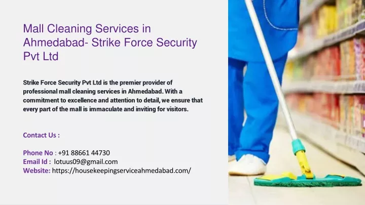 mall cleaning services in ahmedabad strike force