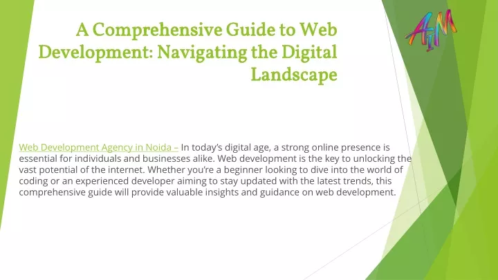 a comprehensive guide to web development navigating the digital landscape