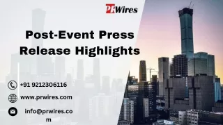 post event press release highlights