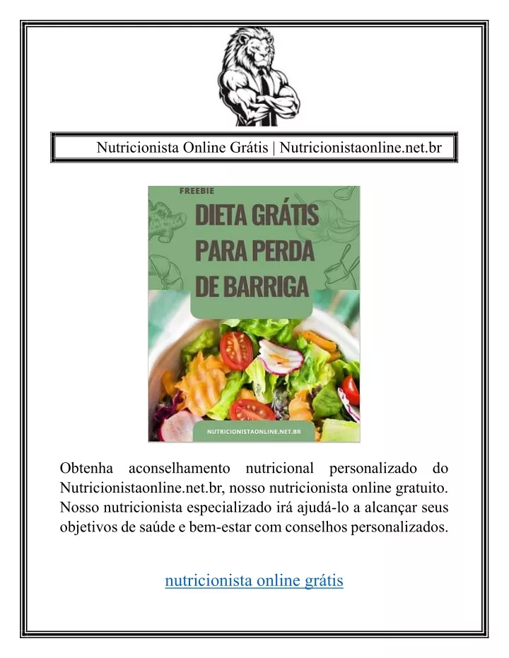 nutricionista online gr tis nutricionistaonline